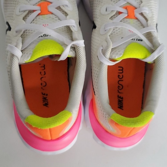 Nike Renew Run White Pink Blast CT1430-100 Size 7.5 - Picture 5 of 7